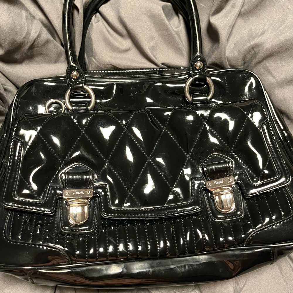 Coach Poppy Black Quilted Handbag